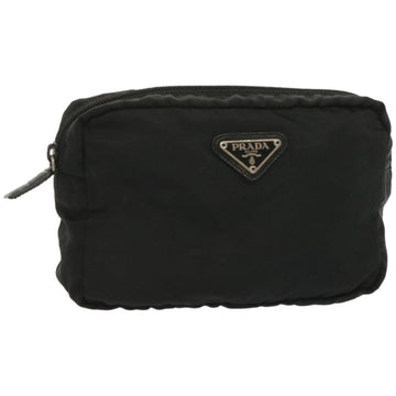 Prada Tessuto Black Canvas Clutch Bag