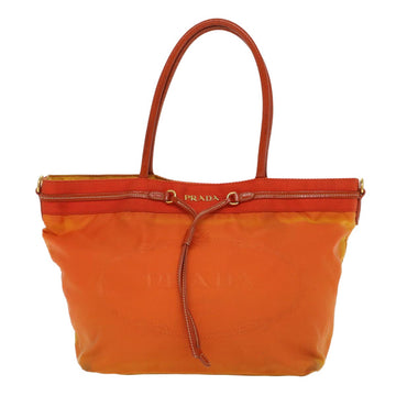 Prada Orange Synthetic Tote Bag