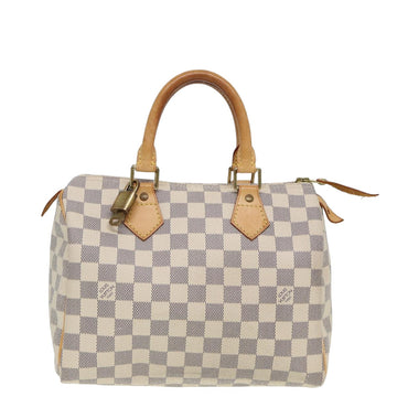 Louis Vuitton Speedy 25 Beige Canvas Handbag 