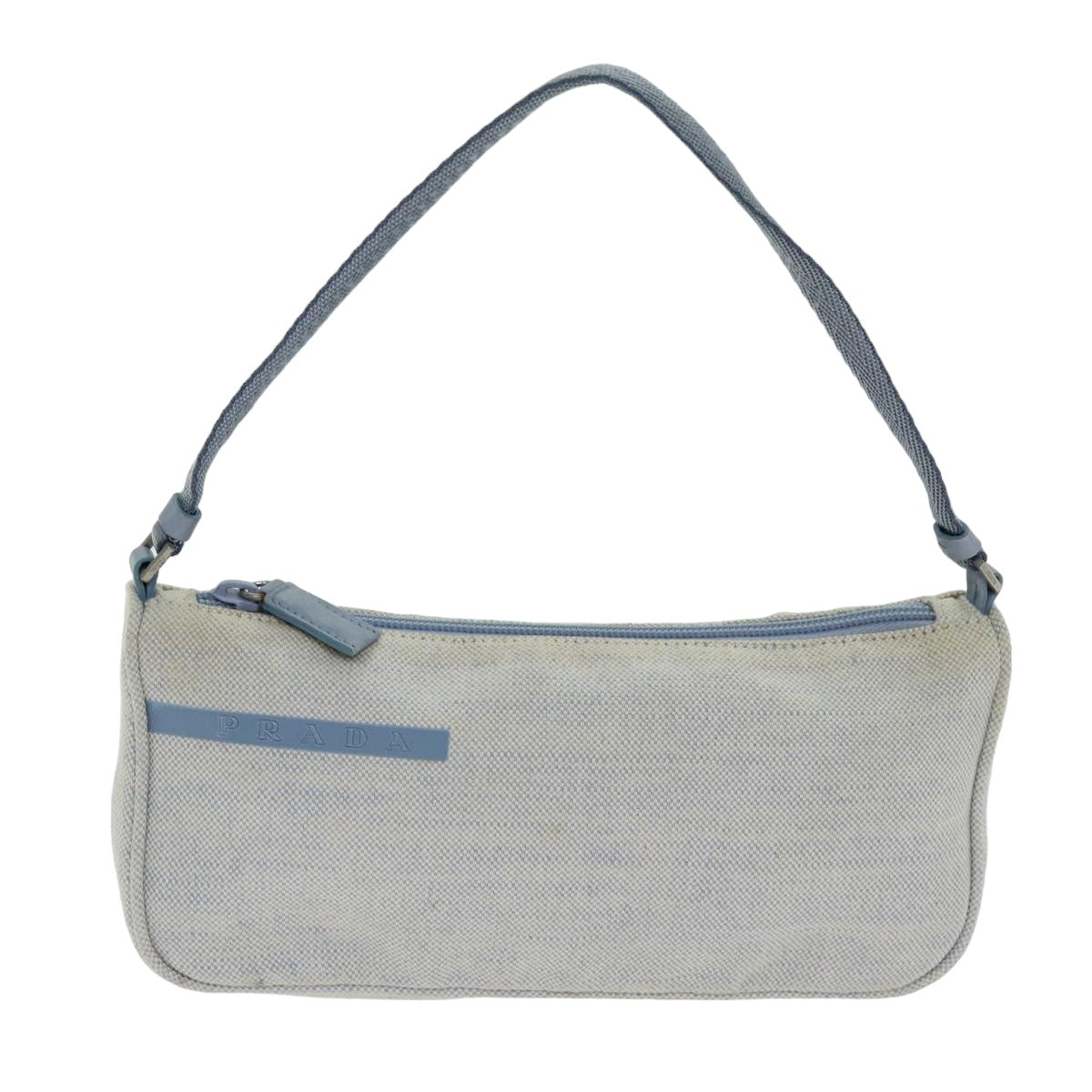 Prada Sports Blue Canvas Clutch Bag