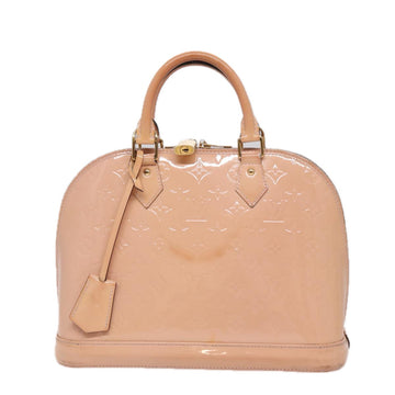 Louis Vuitton Alma Pink Patent Leather Handbag 