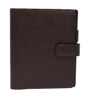 Louis Vuitton Couverture agenda de bureau Brown Leather Wallet 