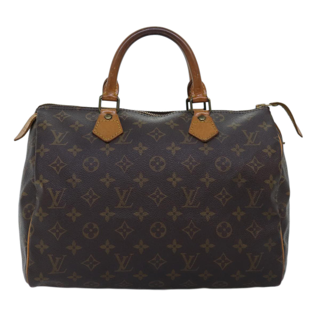 Louis Vuitton Speedy 30 Black Canvas Handbag 