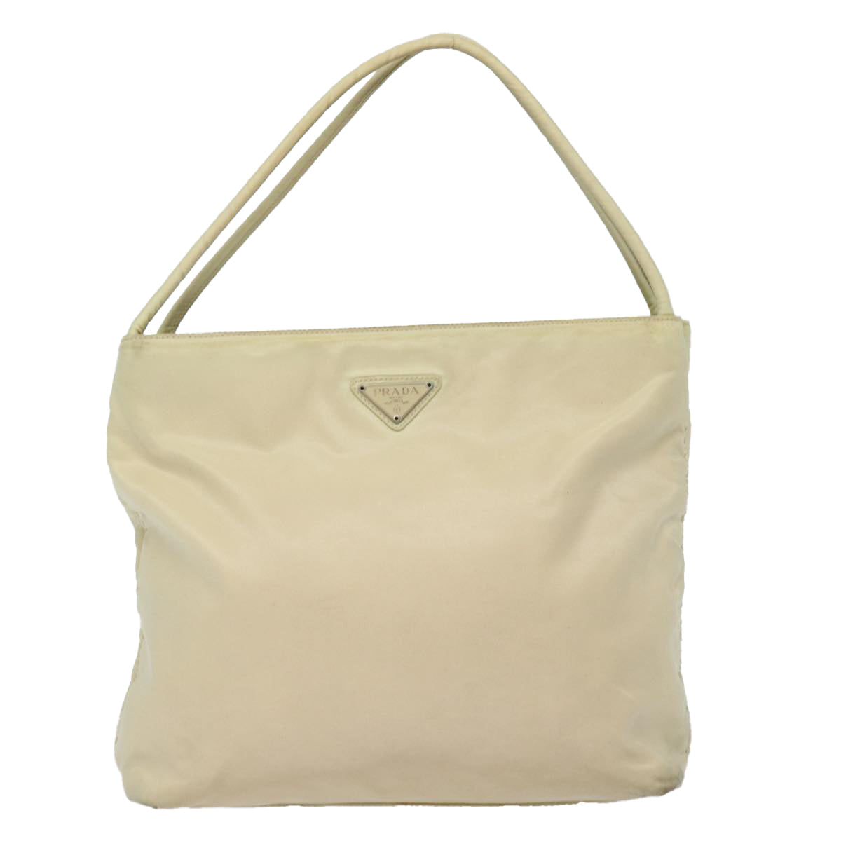 Prada Tessuto Beige Synthetic Handbag 