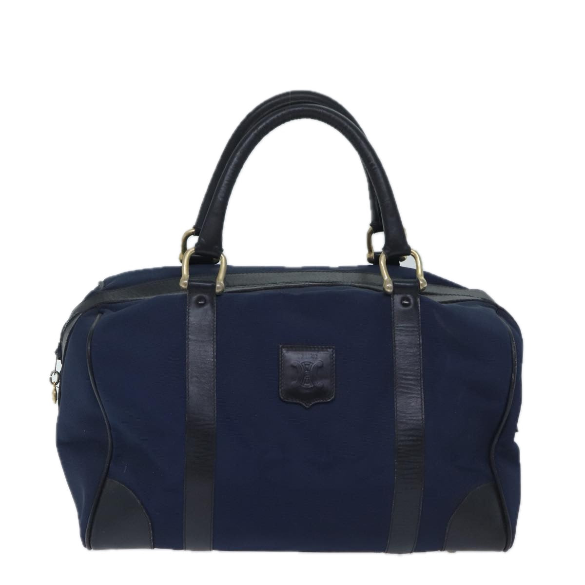 Céline Boston Navy Canvas Travel Bag