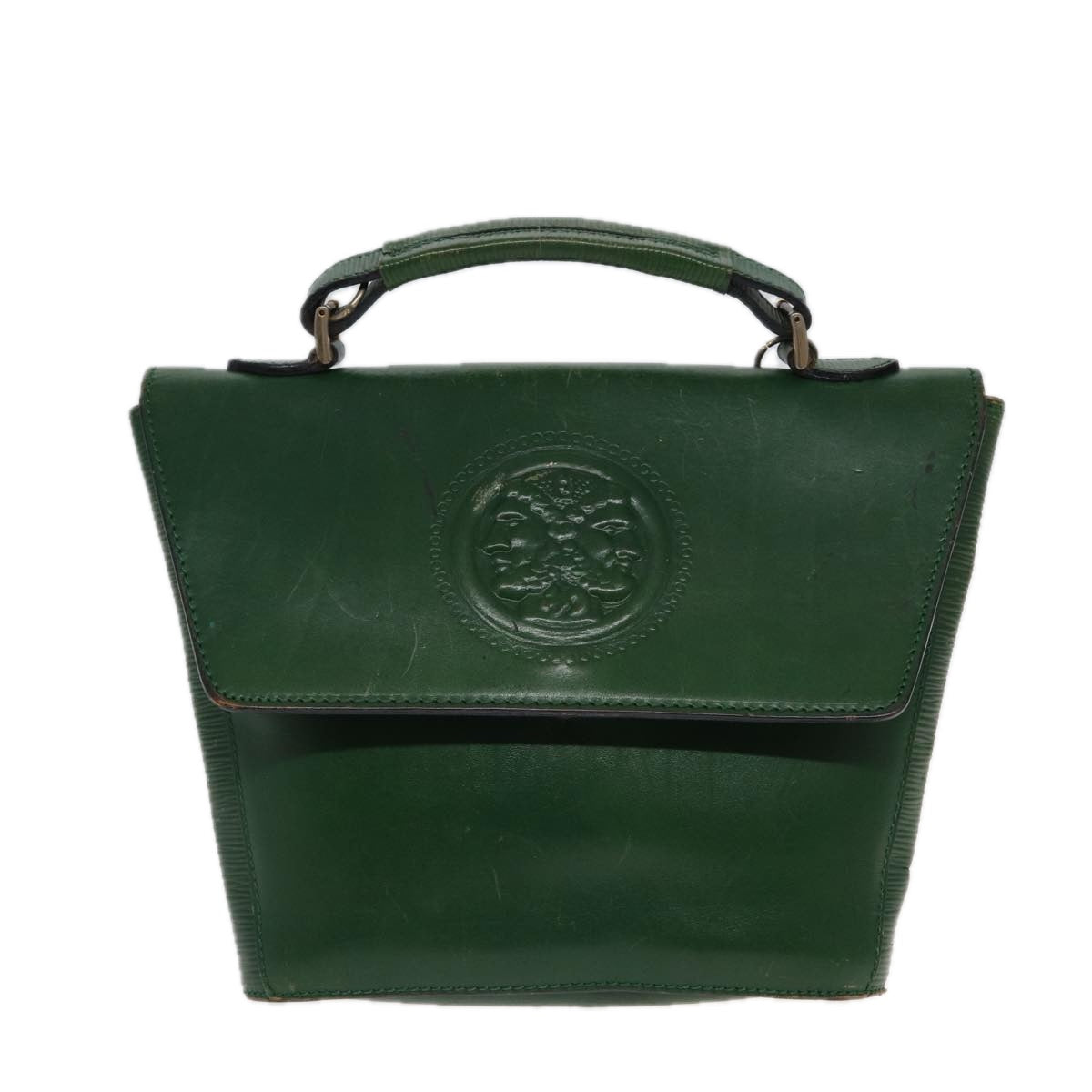 Fendi Green Leather Shoulder Bag