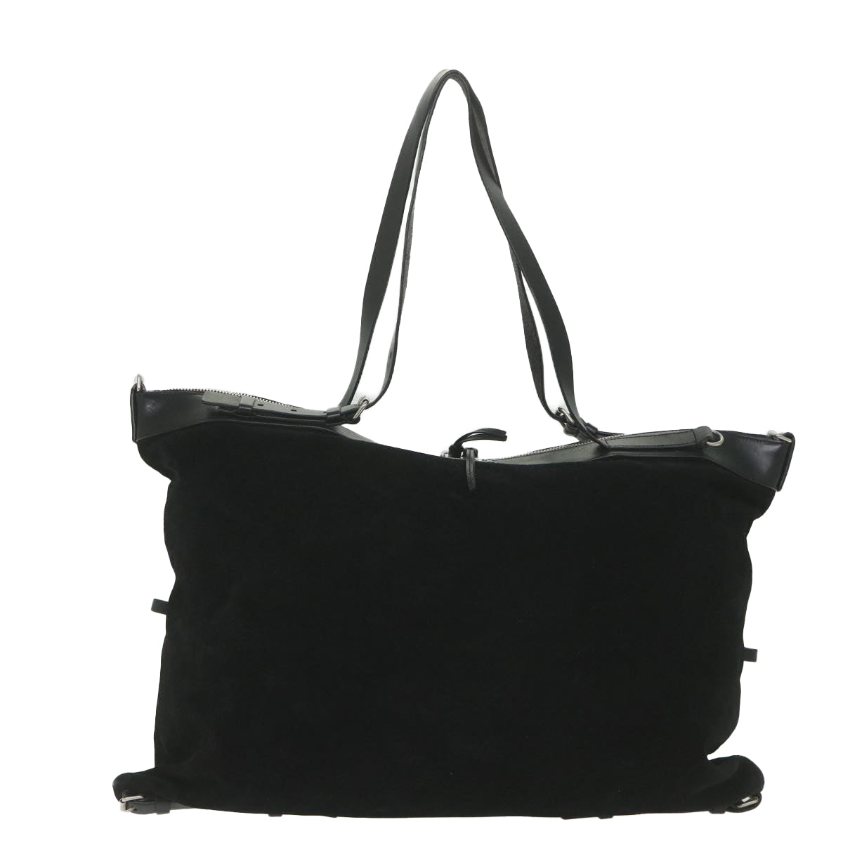 Yves Saint Laurent Black Suede Shoulder Bag