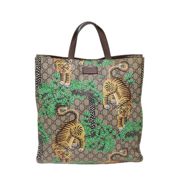 Gucci Tiger Beige Canvas Tote Bag