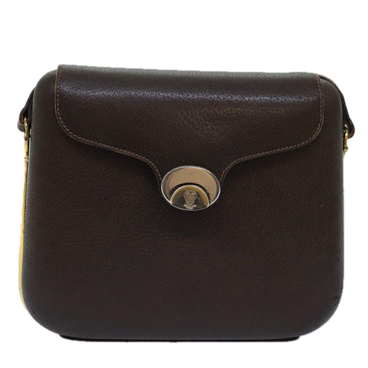 Gucci Vintage Brown Leather Clutch Bag