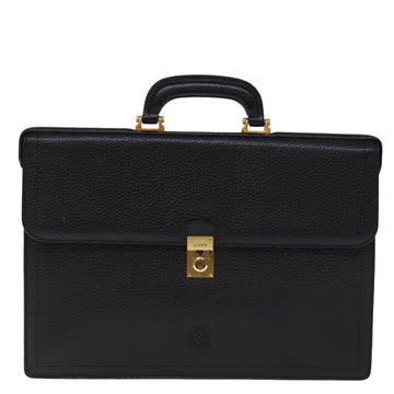 Loewe Eye/loewe/nature Black Leather Briefcase Bag