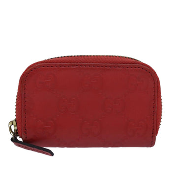 Gucci GG Supreme Red Leather Wallet 