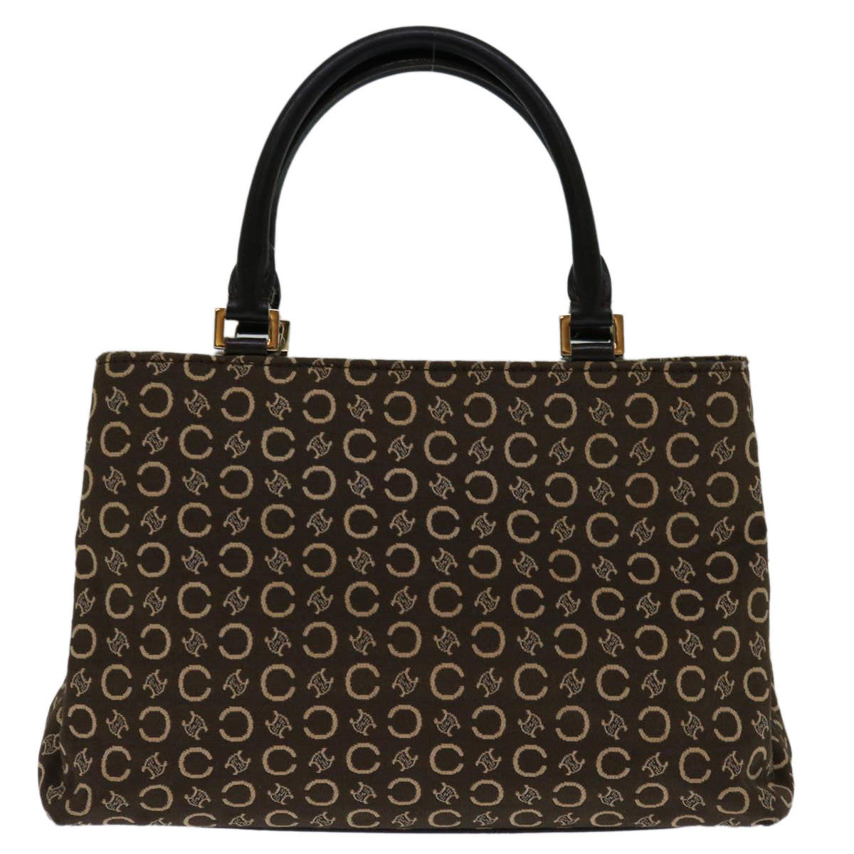 Céline Brown Canvas Handbag 