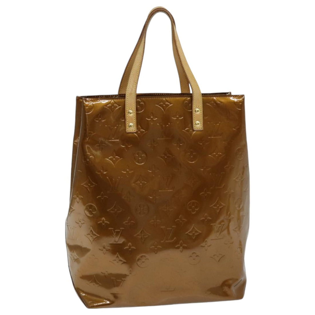 Louis Vuitton Reade Copper Patent Leather Handbag 