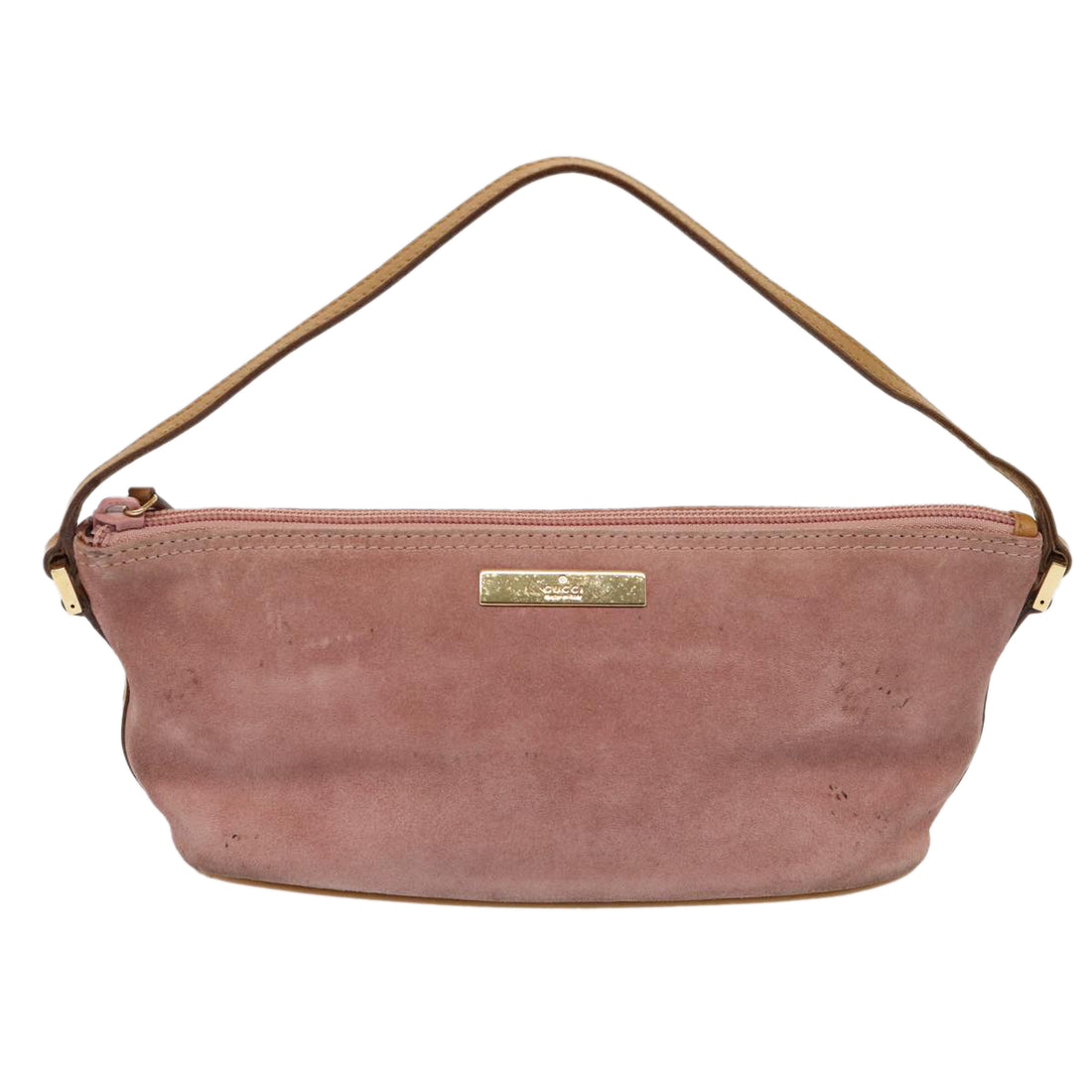 Gucci Pink Suede Clutch Bag