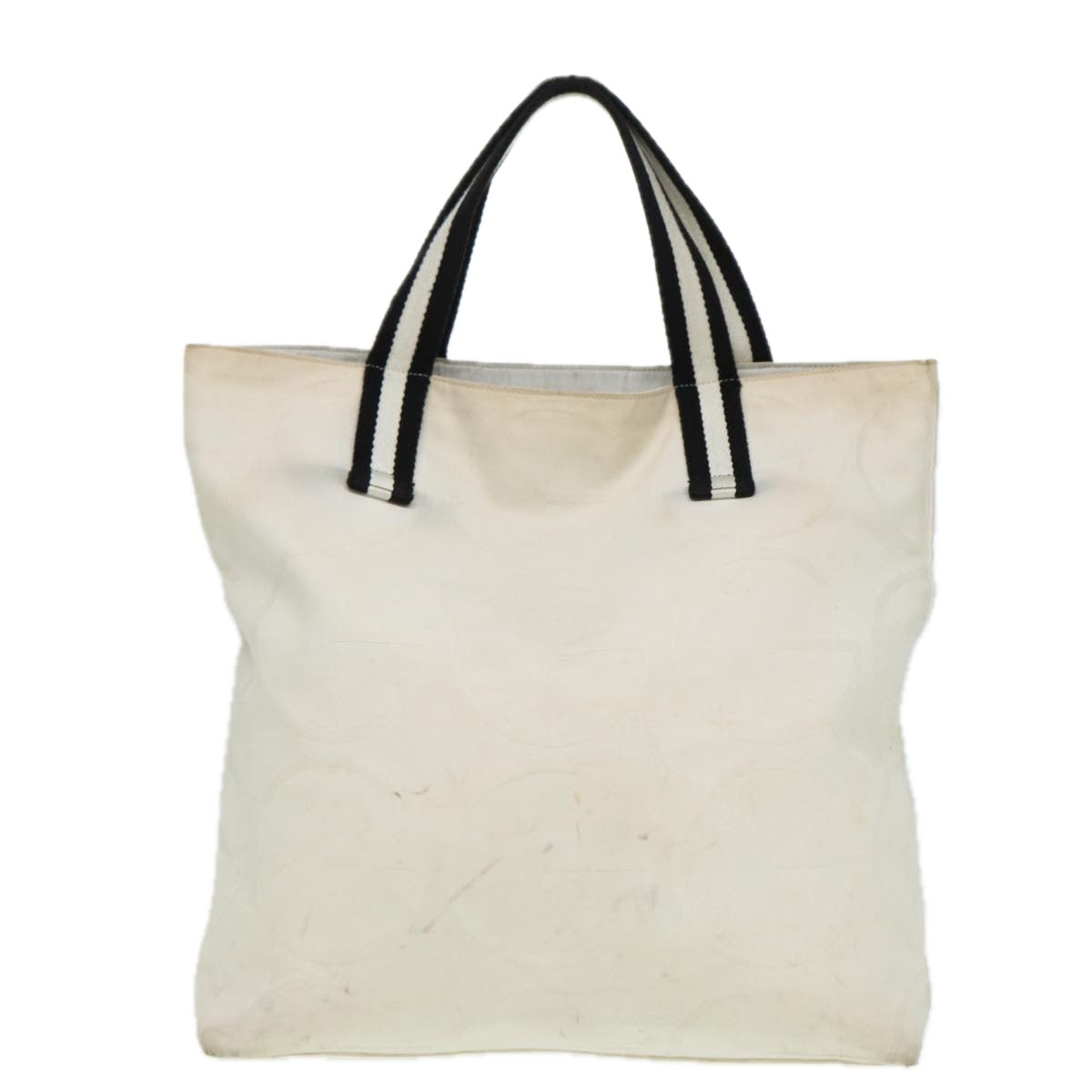 Gucci Cabas White Canvas Tote Bag