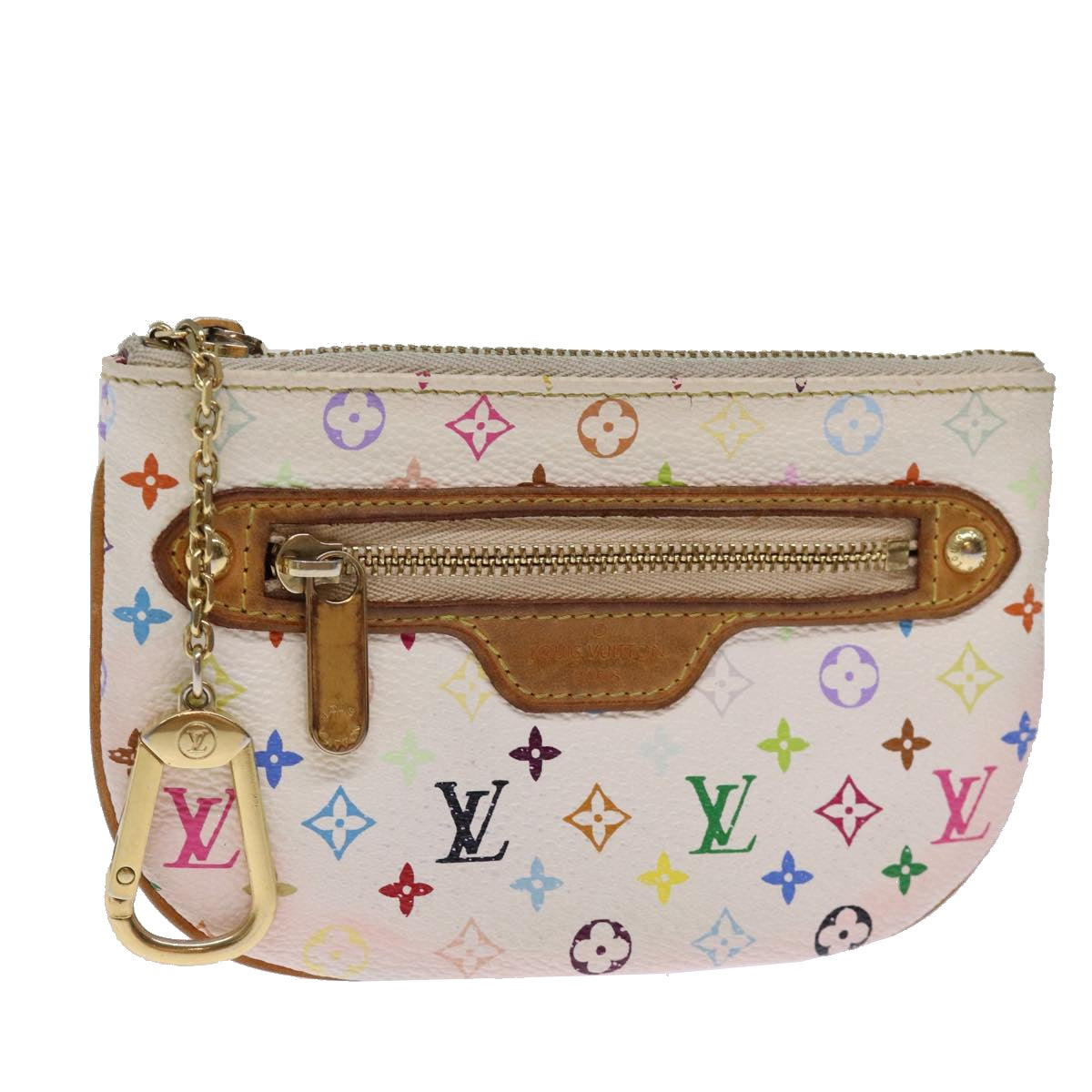 Louis Vuitton Pochette Plat White Canvas Clutch Bag