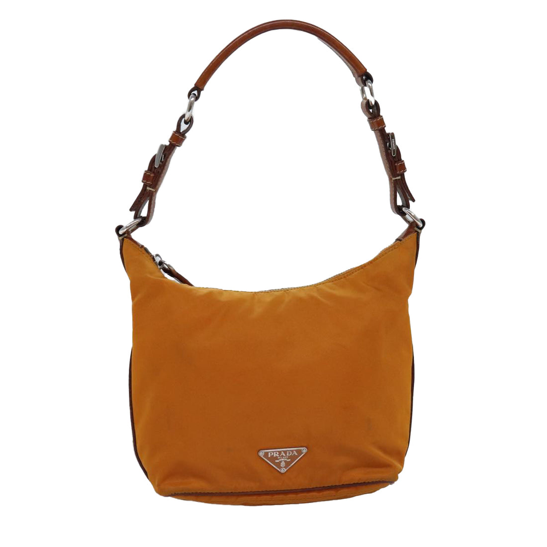 Prada Tessuto Orange Synthetic Shoulder Bag