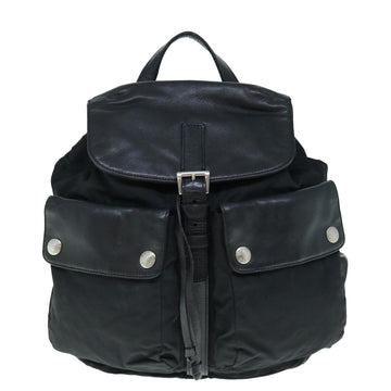 Prada Tessuto Black Synthetic Backpack Bag