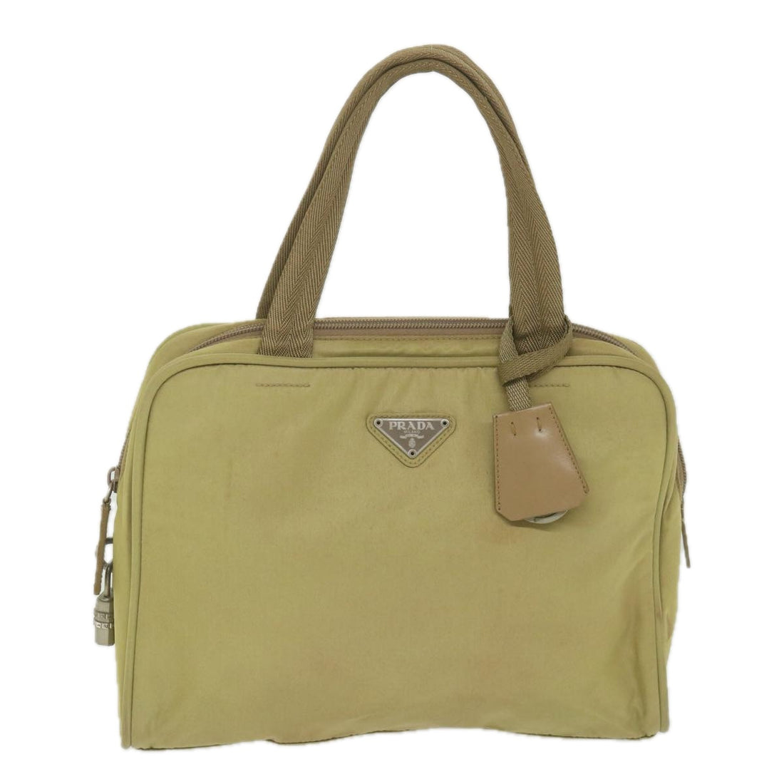 Prada Beige Synthetic Handbag 