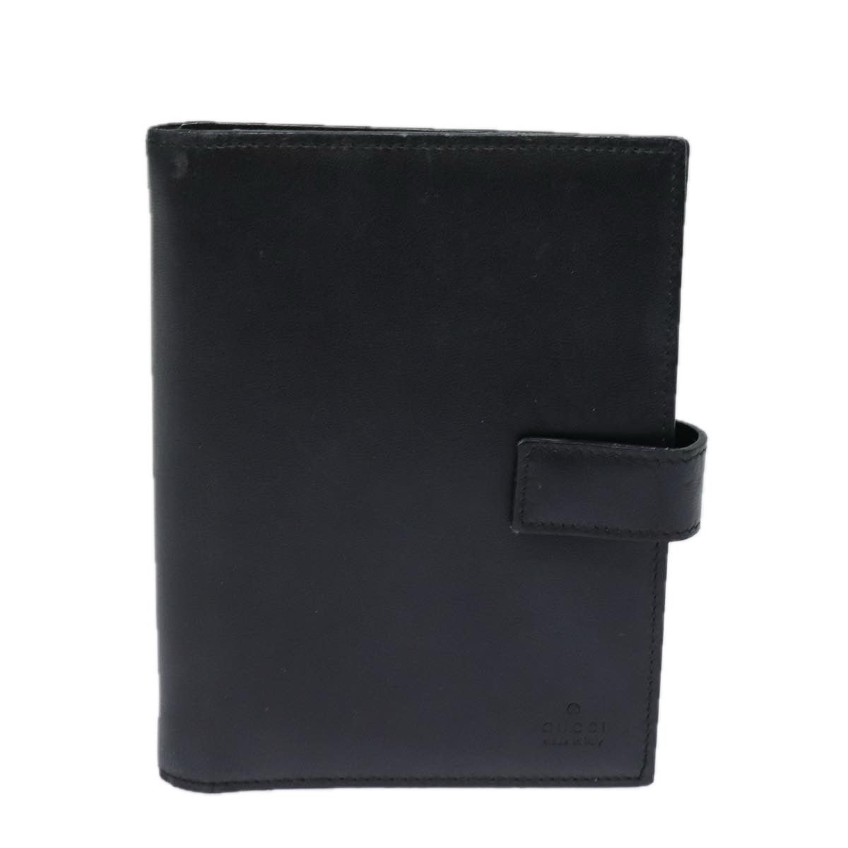 Gucci Couverture agenda Black Leather Wallet 