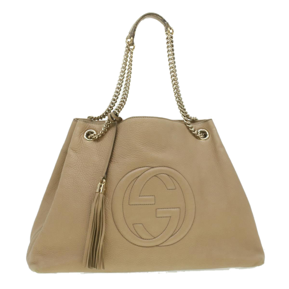 Gucci Beige Leather Shoulder Bag