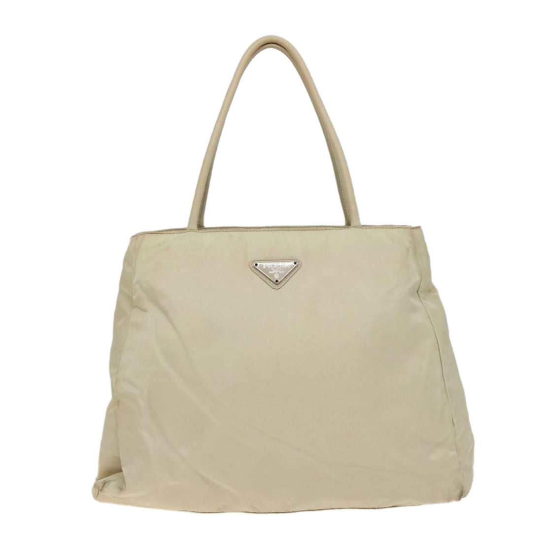 Prada Tessuto White Synthetic Handbag 