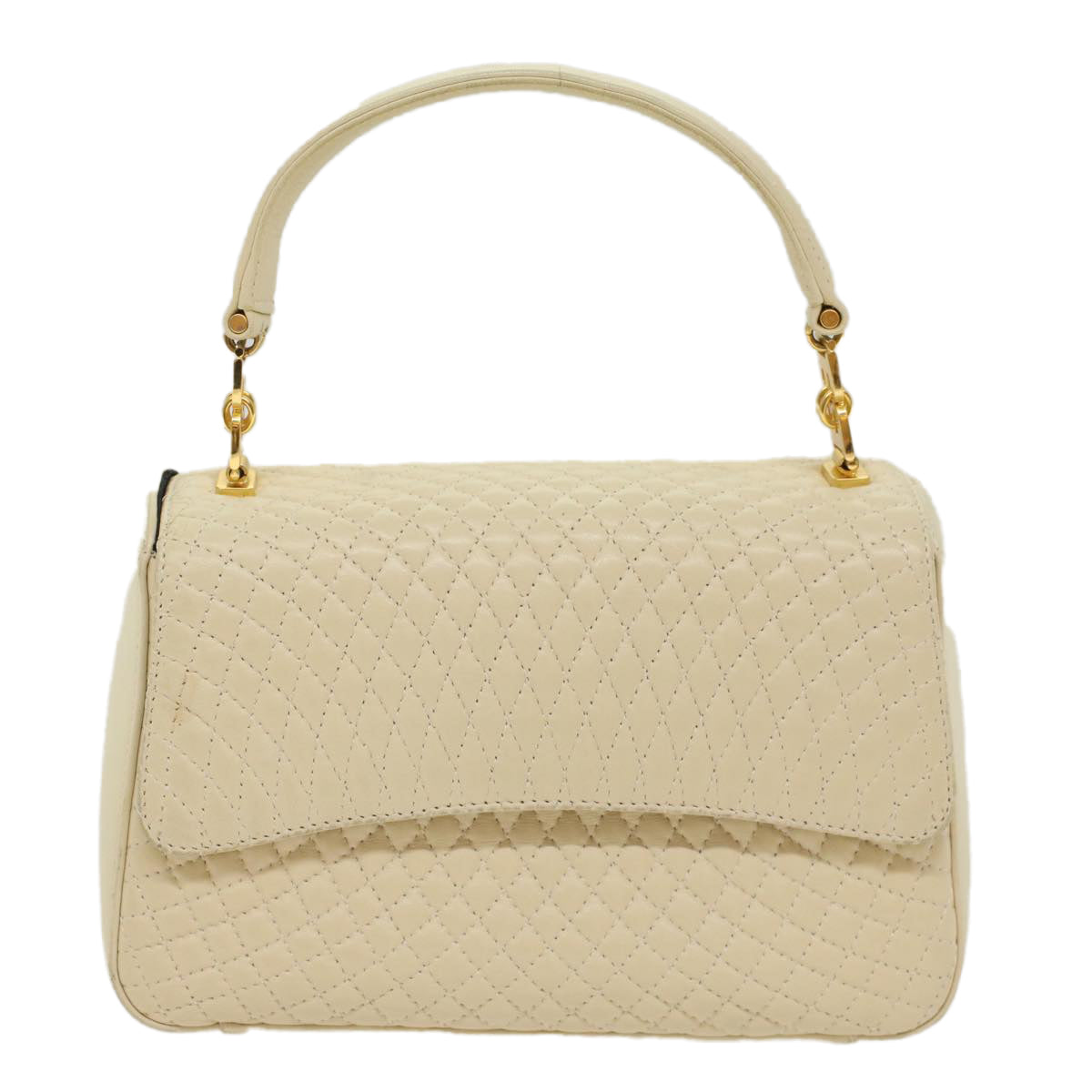 Bally -- White Leather Handbag 