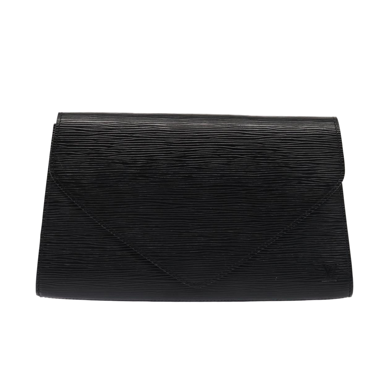 Louis Vuitton Art déco Black Leather Clutch Bag