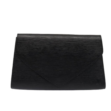 Louis Vuitton Art déco Black Leather Clutch Bag