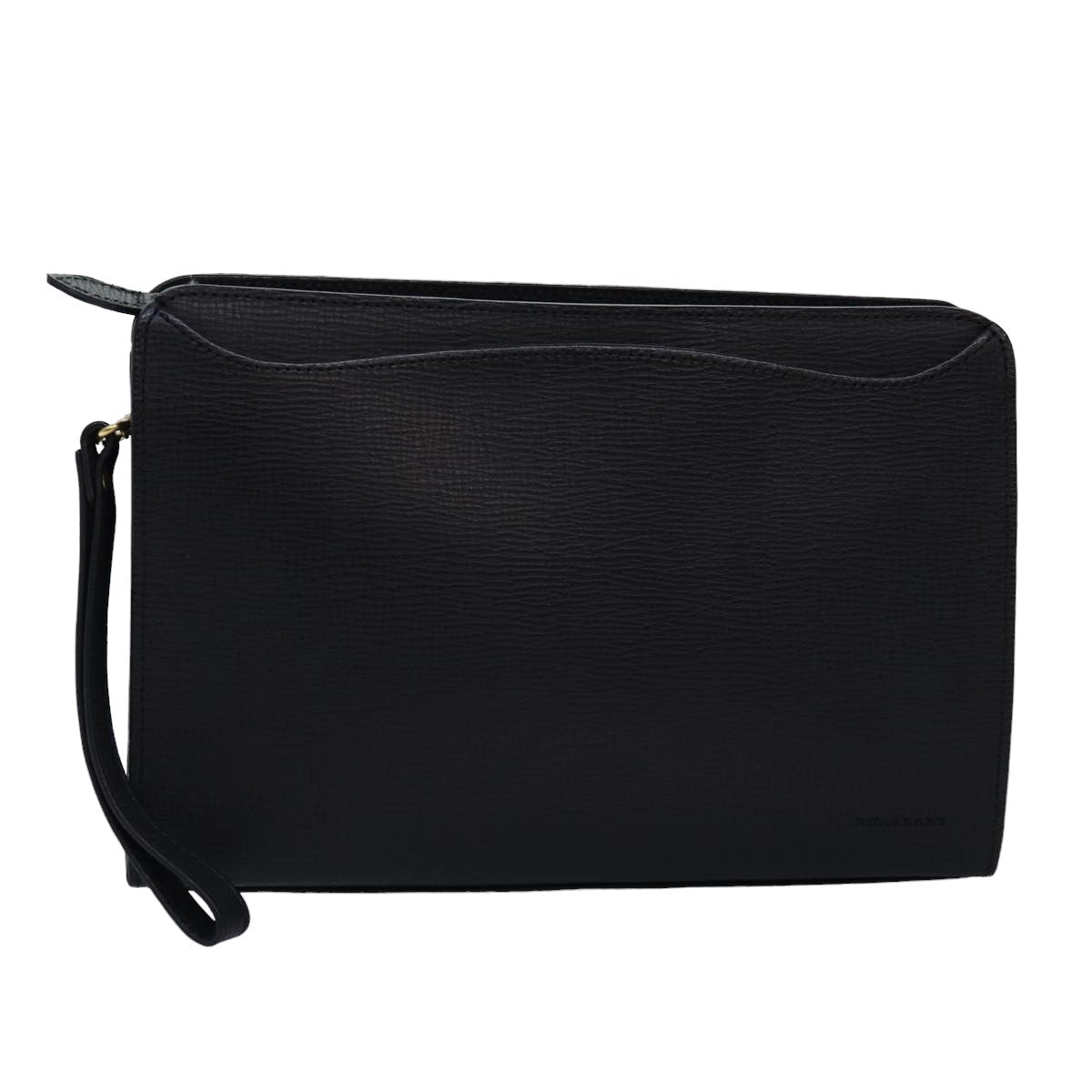 Burberry Black Leather Clutch Bag