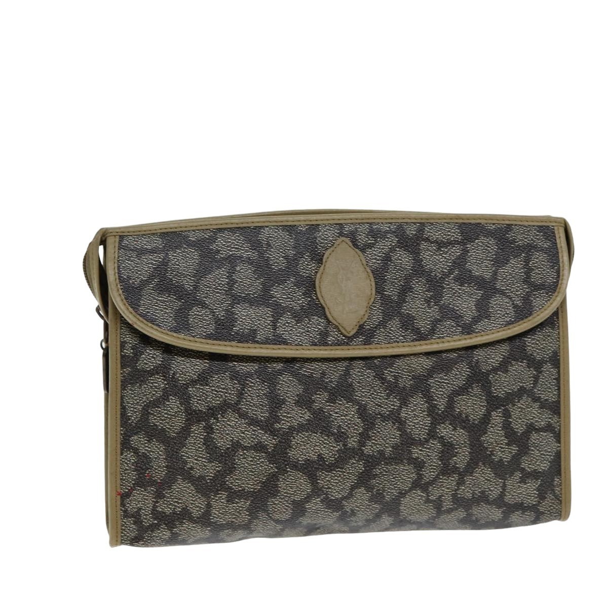 Yves Saint Laurent Multicolour Canvas Clutch Bag