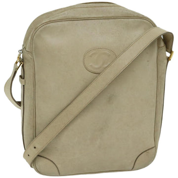 Chanel Cc Beige Leather Shoulder Bag