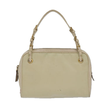 Prada Tessuto Beige Synthetic Clutch Bag