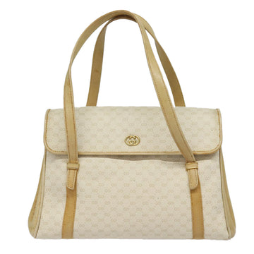 Gucci GG canvas White Leather Shoulder Bag