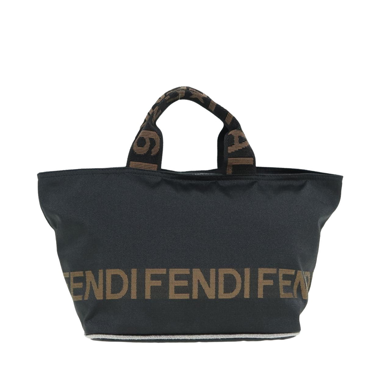 Fendi Fendi Black Canvas Handbag 