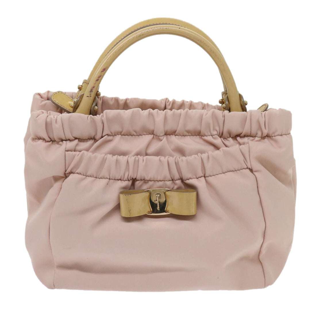 Salvatore Ferragamo Vara Pink Synthetic Handbag 