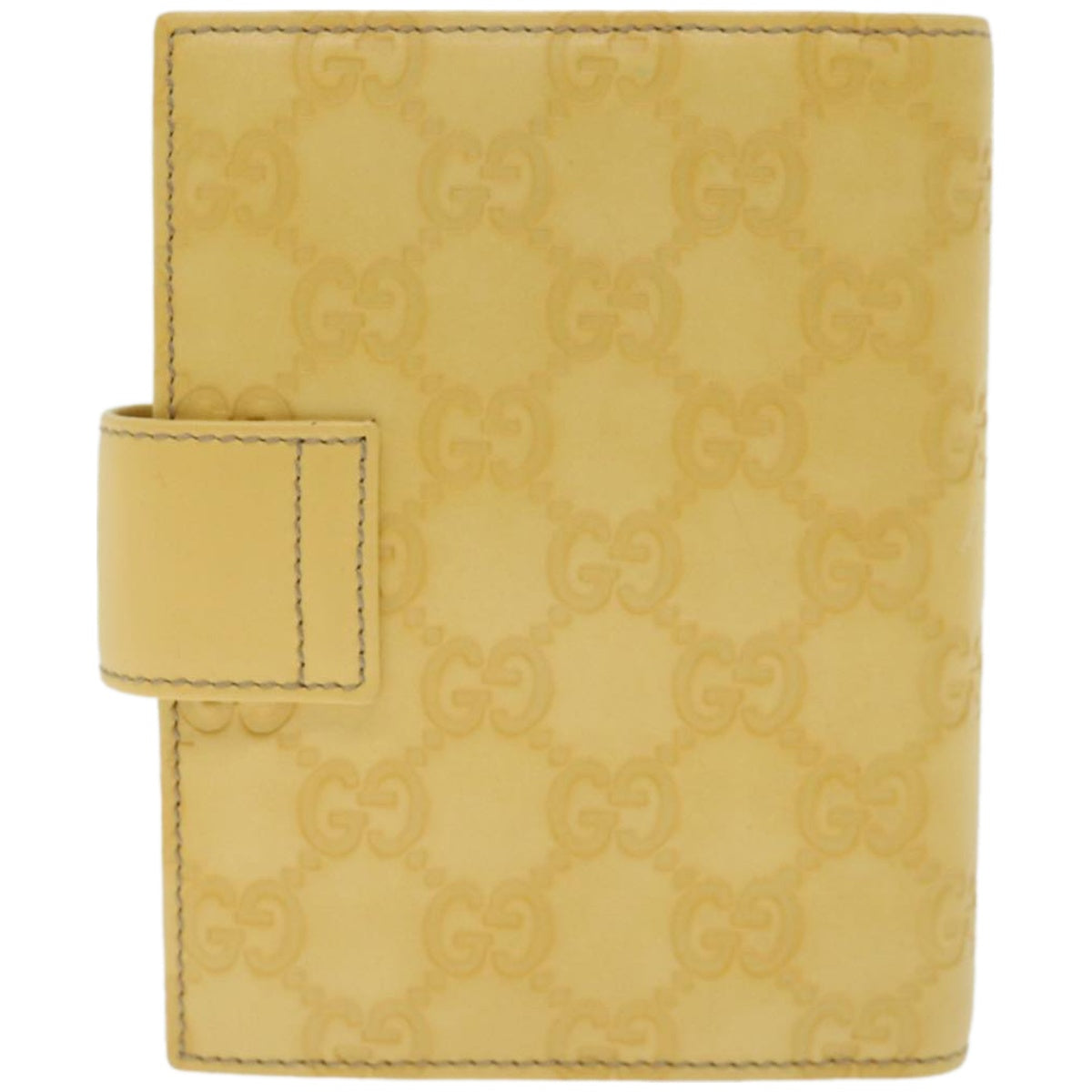 Gucci Couverture agenda Yellow Leather Wallet 