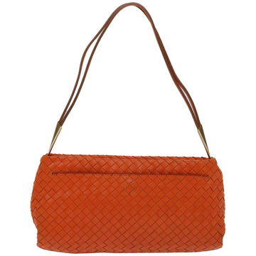 Bottega Veneta Orange Leather Shoulder Bag