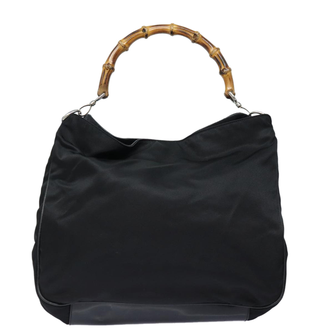 Gucci Bamboo Black Synthetic Shoulder Bag