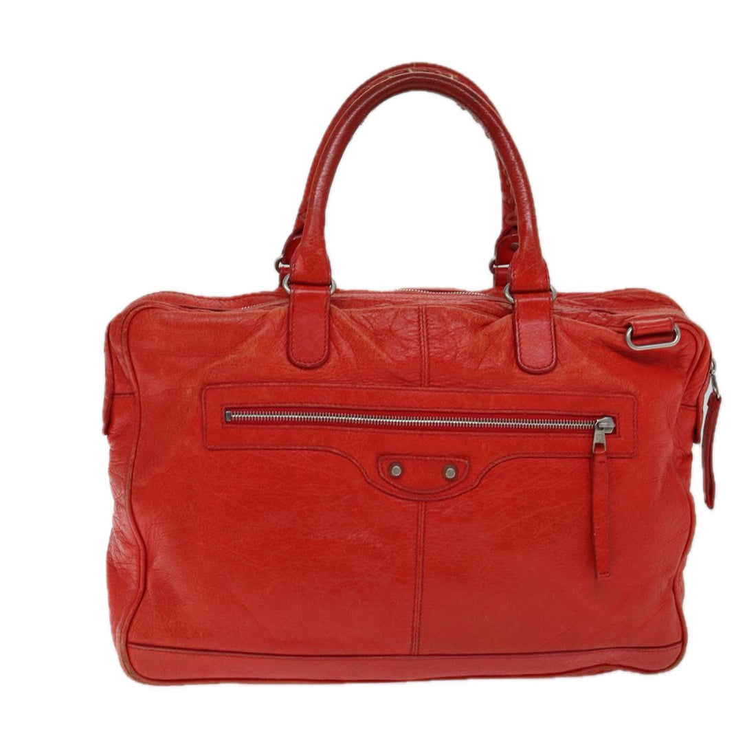 Balenciaga - Red Leather Briefcase Bag