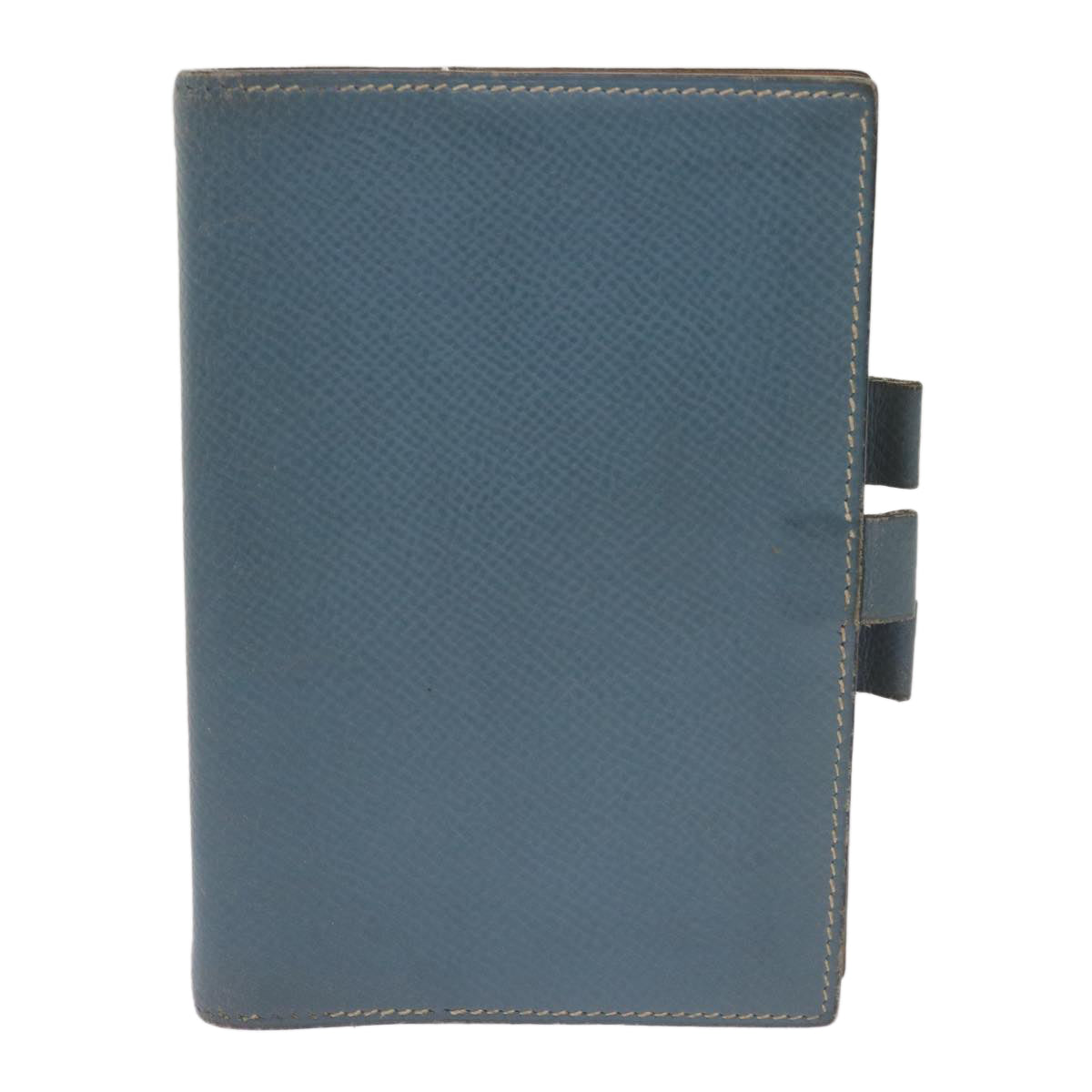 Hermès Agenda cover Blue Leather Wallet 