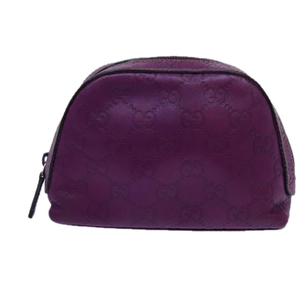 Gucci Guccissima Purple Leather Clutch Bag