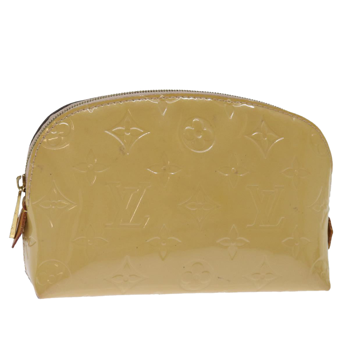 Louis Vuitton Cosmetic pouch Yellow Patent Leather Clutch Bag