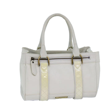 Burberry White Leather Handbag 