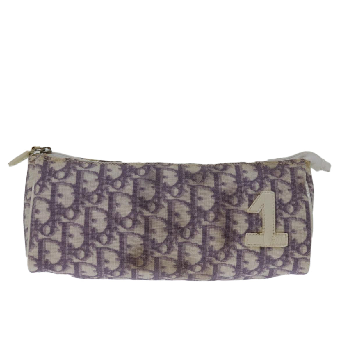 Dior Trotter Purple Canvas Clutch Bag