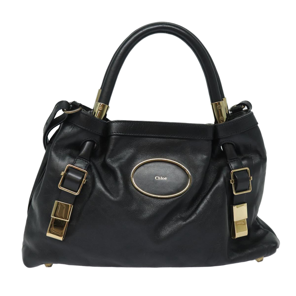 Chloé Victoria Black Leather Handbag 