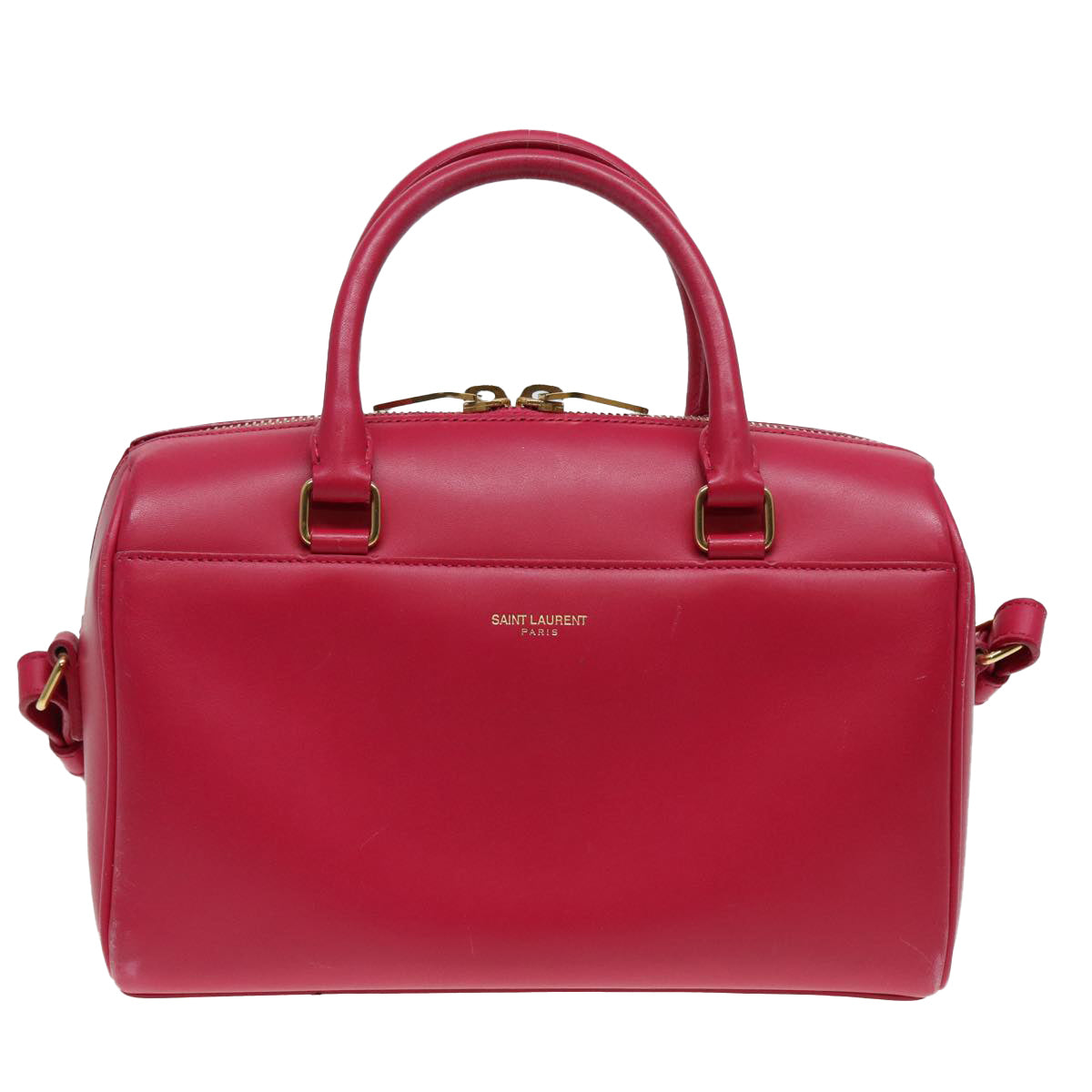 Yves Saint Laurent Red Leather Handbag 