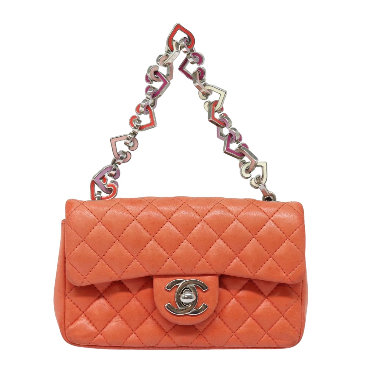 Chanel Timeless Orange Calfskin Handbag 