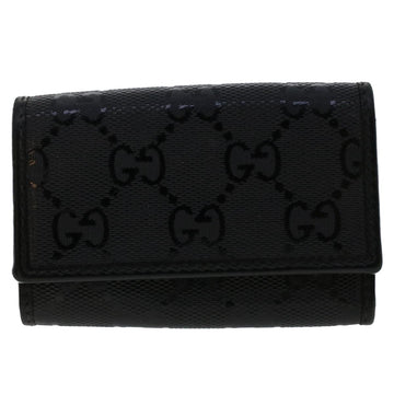 Gucci Guccissima Black Canvas Wallet 