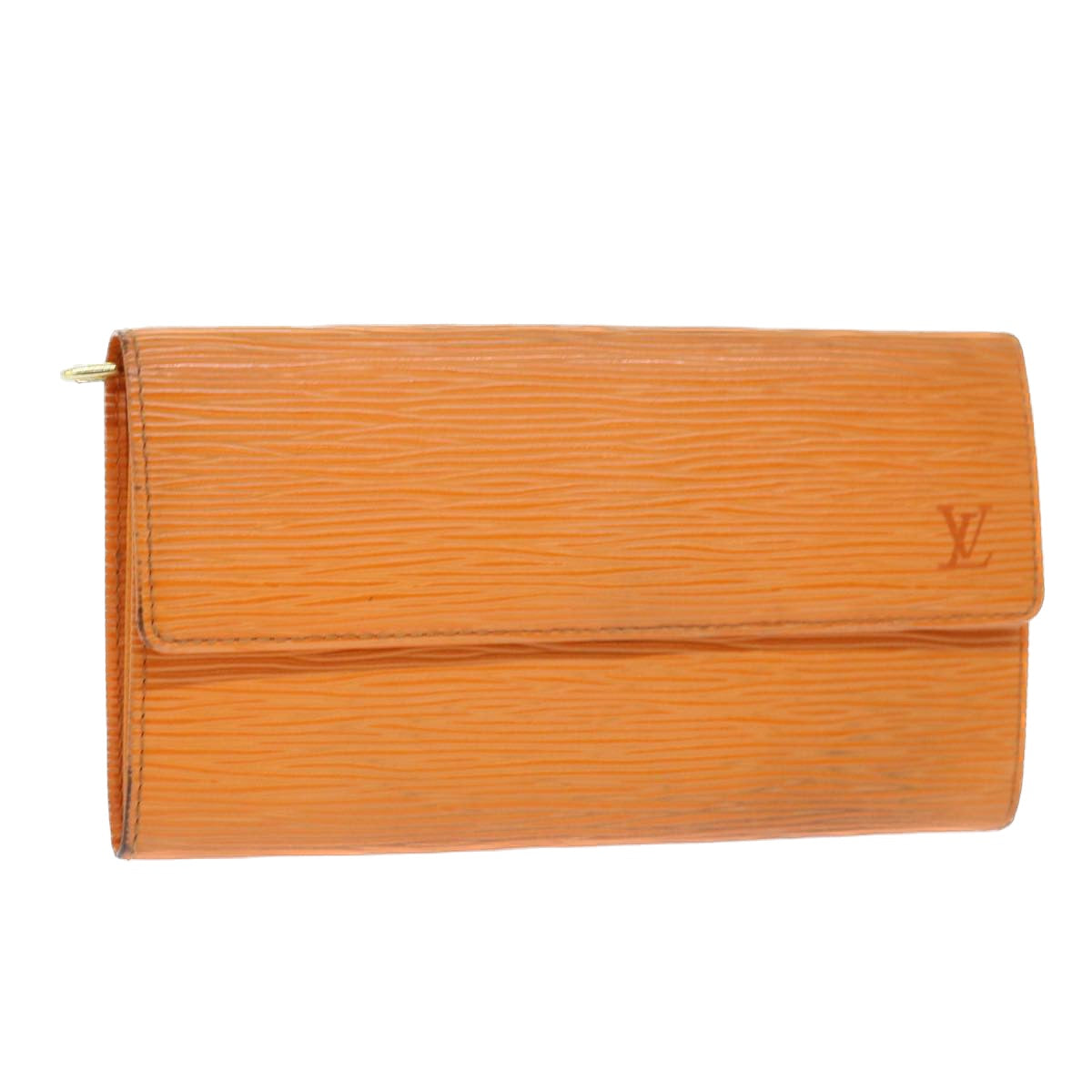 Louis Vuitton Sarah Orange Leather Wallet 